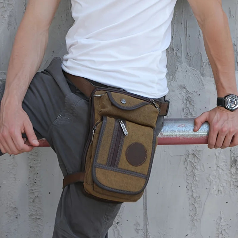 Drop Leg Bag Outdoor Fanny Pack Unisex Tactical Hip Motorcycle Bike Shoulder Cycling Casual Waist