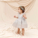 Summer Princess Sundress for Baby Girls Sleeveless Lace Plain England Stylish Dress for Children Toddlers Birthday Dresses