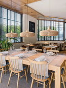 Wood Pendant Lights Modern Home Decor Living Room Ceiling Lighting Fixtures Walnut Wood