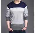 Men  Sweater Autumn Sport Sweaters Leisure Pullover Male Sweater Striped Slim Sweaters Men