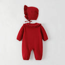 Baby Jumpsuit Autumn Outerwear Long Sleeved Princess Ruffle Collar Old Baby Clothing