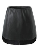 Women Autumn Street Style Side Zipper Mini Skirts Sexy Slim Mid Waist Chic Black Short Skirt