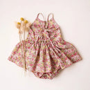 Summer Baby Girl Birthday Party Dress Lace Floral Cotton Infant Baby Girl Clothes