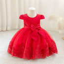 Dress skirt children princess dress lace princess performance dress skirt embroidery dress