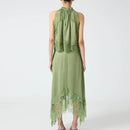 Hollow Loose Beach Outfits Women Clothing Lace Patchwork Two Piece Set Club Party Skirt Suit