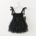 Baby Girl Clothes Bow Tie Decoration Sling Baby Girl Dress Birthday Princess Puffy Dresses