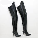 Thick Shaft Boots Women Long Back Pointed Toes Legs