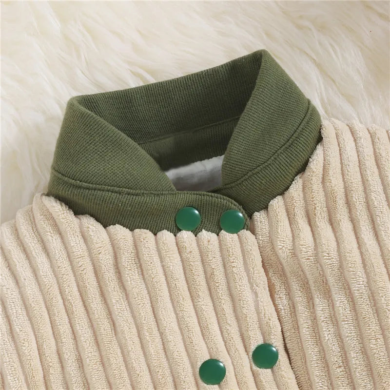 Baby Boys Girls Coat Children Clothing Jacket Baby Boy Spring Clothing Infant Corduroy Baby Long-sleeve Jacket