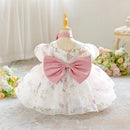 Toddler Bow  Party Baby Girls Dress Elegant Flower Birthday Princess Prom Dresses for Girl Wedding Bridesmaids Gown