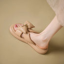 Butterfly Knot Slippers Flat With Heels Women Slippers Concise Ladies Casual Summer Platform Shoes