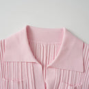 Elegant Summer Knitting Sweater Dresses for Women Pink Dress Female