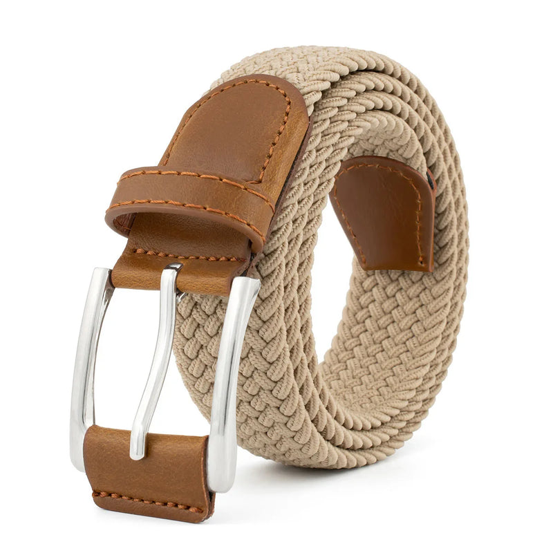 Woven Braided Belt for Junior Casual Jeans Pants Golf Belt Canvas Belt