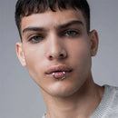 Gothic Geometric Beast Tooth Metal Lip Clip Set For Men Women Party Individuality Face Accessories