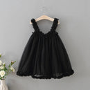 Girls Princes Lace Dresses Baby Kids Sling Wedding Party Ball Gown Costume For 1-6 Years