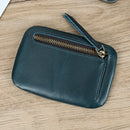Genuine Leather Men Soft Leather Rfid Card Holder Clutch Wallets Slots Mini Slim Purse
