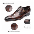 Luxury Men Wedding Dress Handmade Shoes Genuine Leather Lace-up Latest Design Casual Shoes