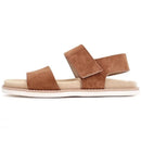 Summer Men Outside Leisure Handmade Genuine Leather Breathable Sandals Hook Loop Flat Beach Shoes