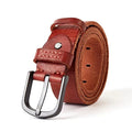 Top Genuine Leather Belts Men Luxury Military Strap Male Wide Pin Buckle For Jeans