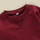 Toddler Baby Boys Spring Fall Clothing Outfit Long Sleeve Sweatshirt Tops and Casual Striped Drawstring Sweatpants Set