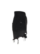 Women Goth Grunge Low Waist Hole Denim Shorts Punk Jean
