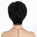 Short Pixie Cut Bob Human Hair Wigs For Women Hair Natural black Full Machine Made Daily Straight Wig
