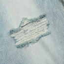Vintage Ripped Denim Pants Retro Men Clothing