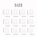 24 PCs Long French Minimalist Gold Nails with 1 Jelly Gel and 1 Nail File