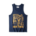 Summer Retro Sleeveless T-shirt Men's Cotton Washed Casual Vest
