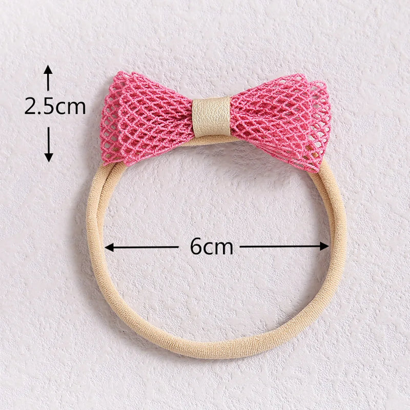 Little Bow Headband for Newborn Cute Hair Accessories Baby Girls Top Bowknot Nylon Elstic Headbands Infant Hairbow Headwear