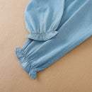 Summer Kids Girls Pants Denim Jean Children's Loose Soft Pants Baby Casual Breathable Trousers