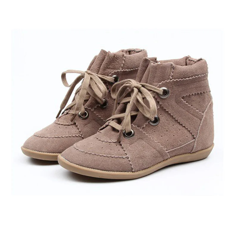 Women Moral Training Boots Casual Women Sneakers Lace-up Girl Ankle Boots