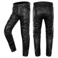 Real Leather Pants Men's Motorcycle Riding Windproof Trousers Genuine Thick Biker's Pants