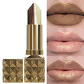 Two Tone Colors Lip Liner Pen with Glitter Matte Velvet Finish Smooth Metallic Lipstick Pearlecescent Lip Tint Makeup Gifts