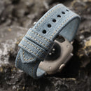 Handmade denim strap compatible with Apple Watch 49MM 46MM 45MM Ultra S12 double-layer denim bracelet