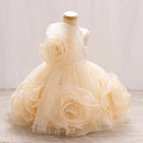 Cream-colored dress on a mannequin against a light background, Obroi