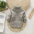 Kids Boy Girl Turtleneck Sweater Knitwear Pullover Clothes Baby Winter Tops