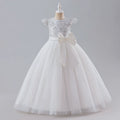 Girl Princess Dress Bow Lace Sleeveless Party Dresses for Girls Summer Children Clothes Girls' Dress 5-14 Years