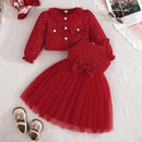 Spring Summer Baby Girl Clothes Mesh Flowers Long Sleeve Tops Princess Dresses Boutique Kids Clothing