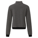 Black and white striped sweater on a white background, Obroi