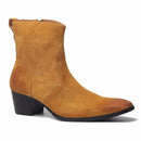 Mens Genuine Leather Chelsea Boots Shoes Customized Handmade Designer Short Boots Men