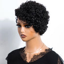 Hair Wigs Long Pixie Cut Curly Bob Side Part Lace Front For Women Remy Hair Wigs