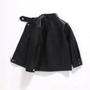 Spring Autumn Boys Jacket Waterproof Zipper Children's Leather Coat Birthday Kids Clothes