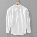 Linen Premium Shirt Men Spring Summer Breathable Sun proof