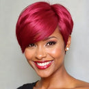 Short Pixie Cut Wigs Human Hair for Women Fluffy Natural Daily Wig