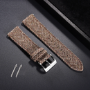 Genuine Leather Tweed Nylon Strap Quick Release Weave Bracelet for Omega for Seiko Smartwatch Watch Band