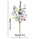 Easter Decoration Artificial Egg Tulip Flower Branch Daisy Flower DIY Bouquets for Easter Party Home Table Decors
