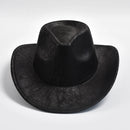Hat Faux Leather Gentleman Jazz Hats for Men Women Panama Hat