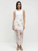 Women Skirt Casual High Waist Ankle Length Skirts Vintage Classic Patchwork Skirt Female Clothing