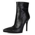 Female Ankle Boots Pointed Toe Zipper Women Short Autumn
