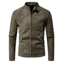 Autumn Winter Breathable Solid Windproof Men Coat Retro Leather Jacket Outdoors